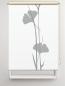 Preview: Rollo Ginkgo  grey-grey, Motivrollo, Rollo mit Druck, Fotorollo, bedrucktes Rollo, Fensterrollo,verdunkelndes Rollo, Sonnenschutz Rollo